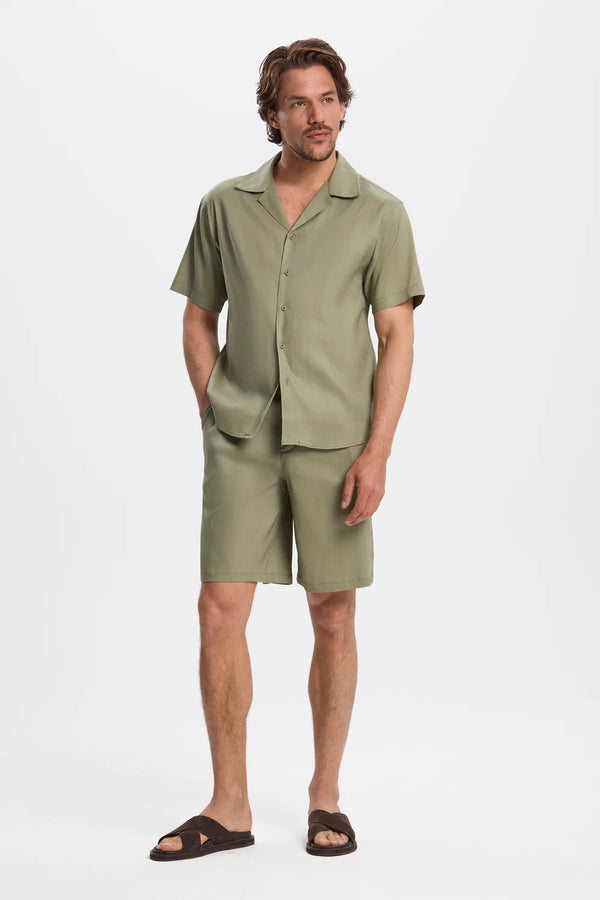 THE LINEN SHORT SET