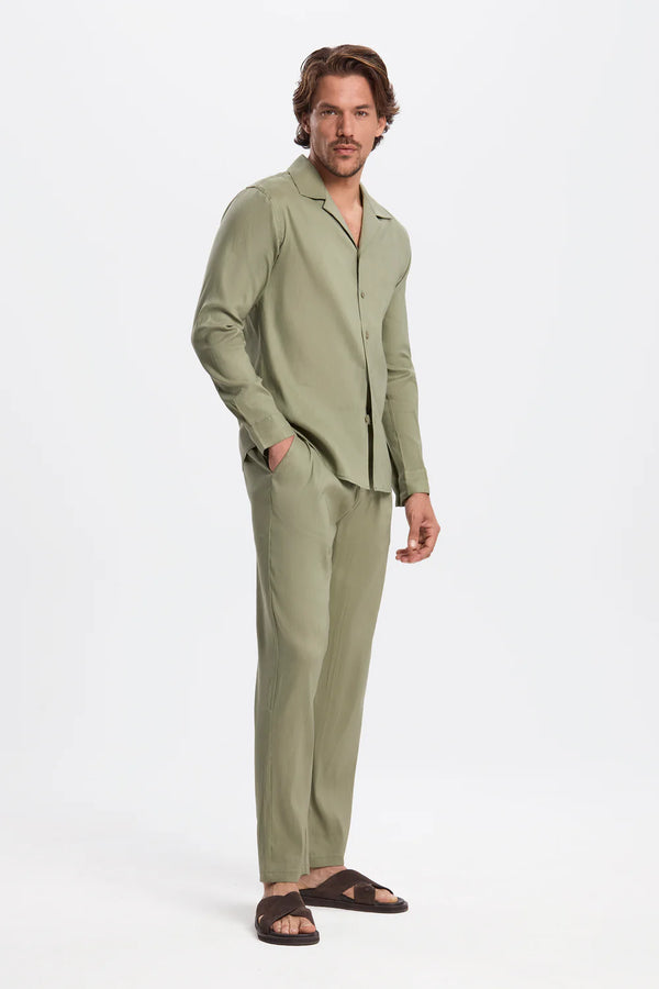 THE LINEN LONG SET